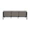 Armen Living Cuffay 4 Piece Outdoor Patio Furniture Set in Black Aluminum and Rope with Gray Cushions 840254332447 - alternate 4